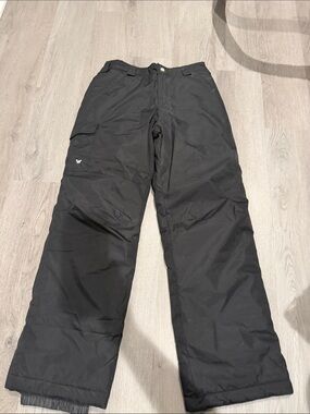 White Sierra kidsBlack Cargo Snow Pants